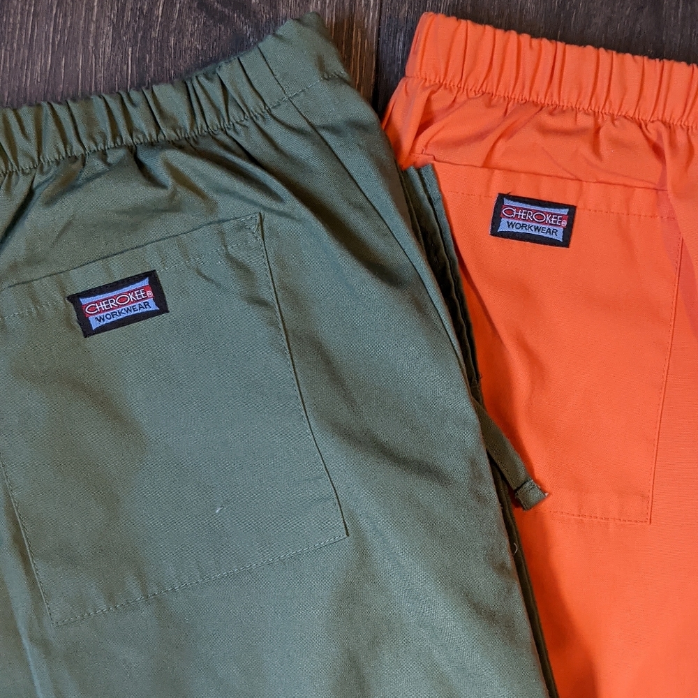 2 pair Cherokee scrub pants Small